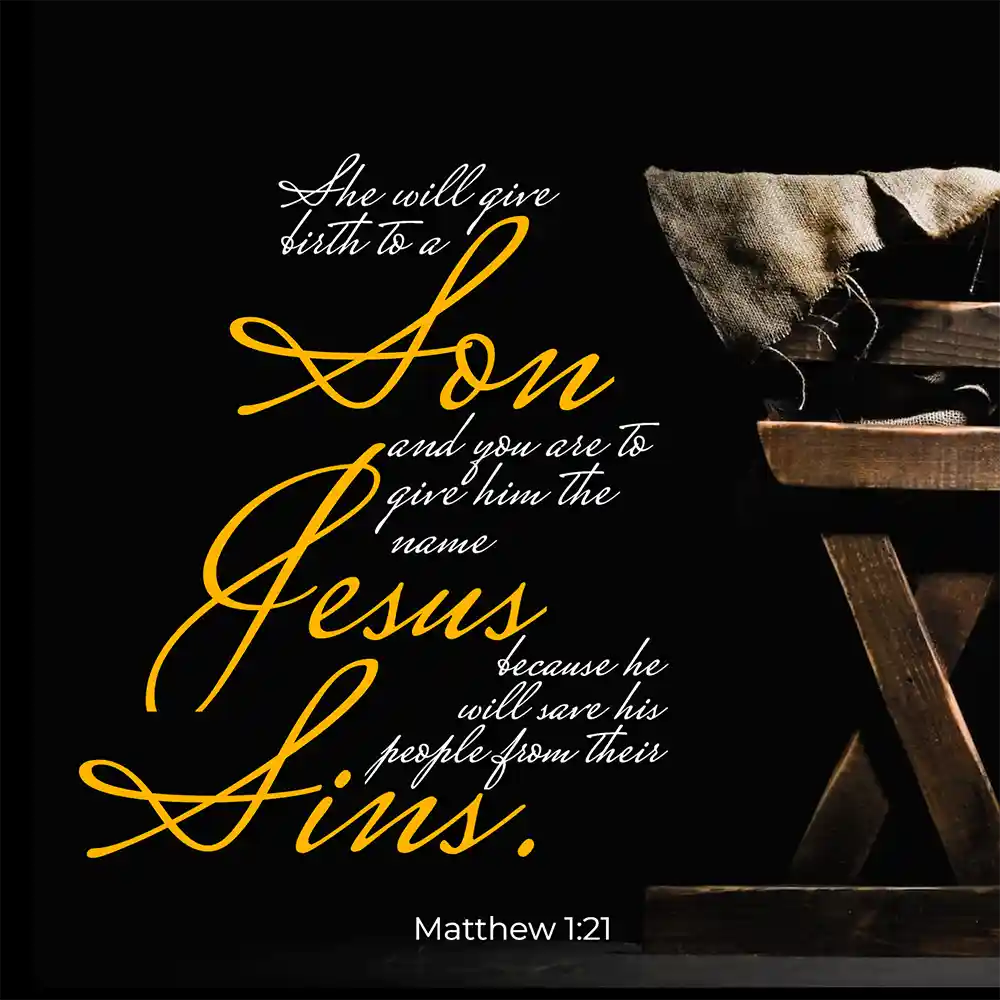 Sermon Graphics for Christmas Matthew 1:21 by Ministry Voice