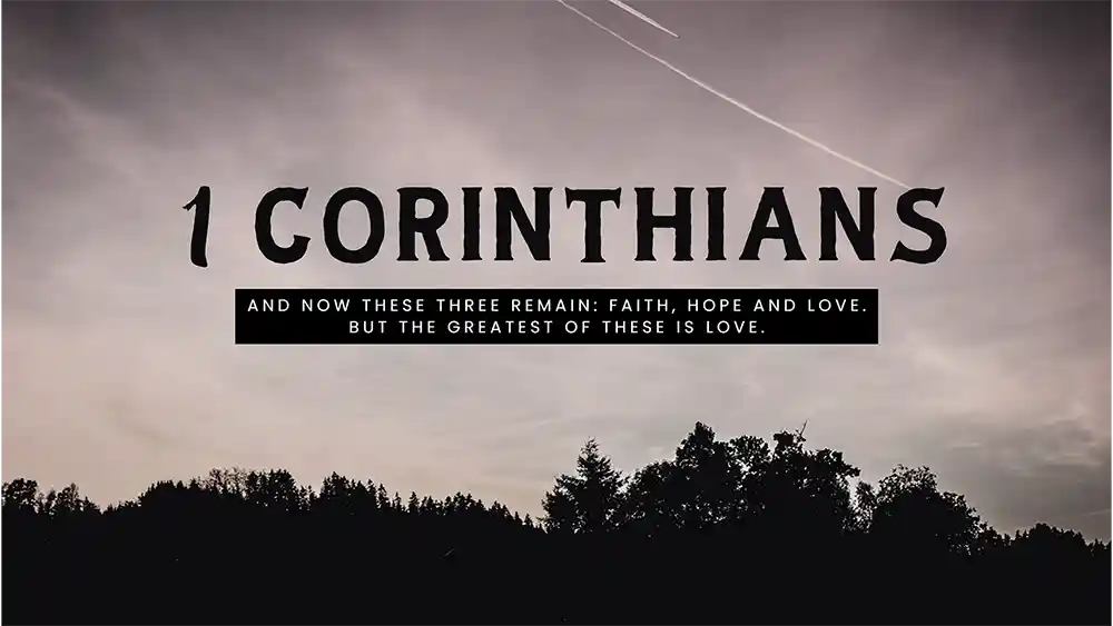 1 Corinthiens - Graphiques de la série de sermons par Ministry Voice