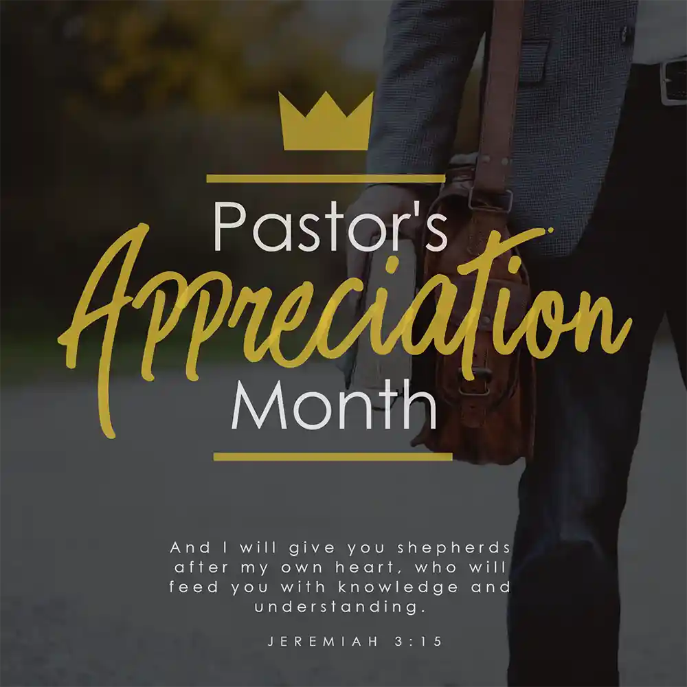Grafiken zum Tag der Anerkennung des Pastors der Free Church 2 von Ministry Voice
