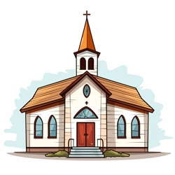 Church Building 2 - Church Clipart by Ministry Voice