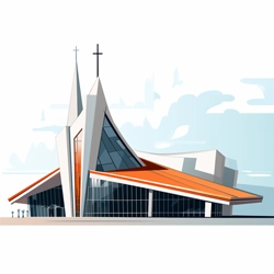 Church Building 7 - Church Clip art by Ministry Voice