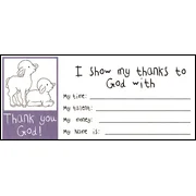 Thank you God Church Offering Envelopes by Ministry Voice