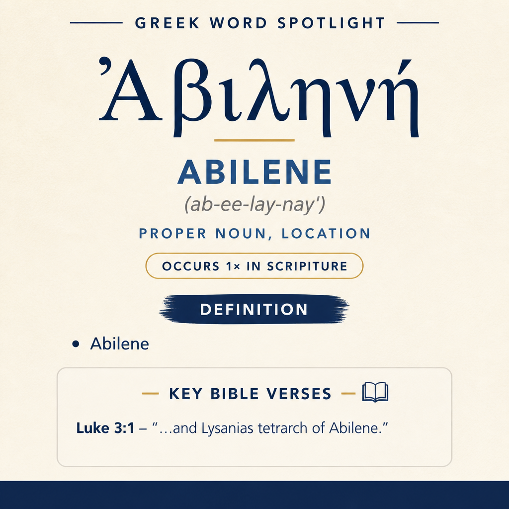 Understanding the Meaning of Abilene in Greek statistics