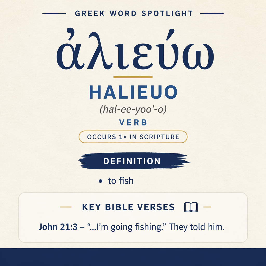 Deciphering the Meaning of Halieuo in Greek statistics