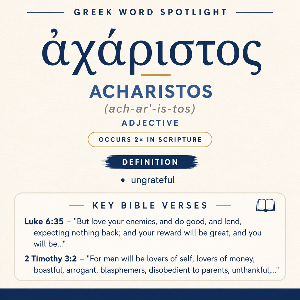 Exploring the Meaning of Acharistos in Greek statistics