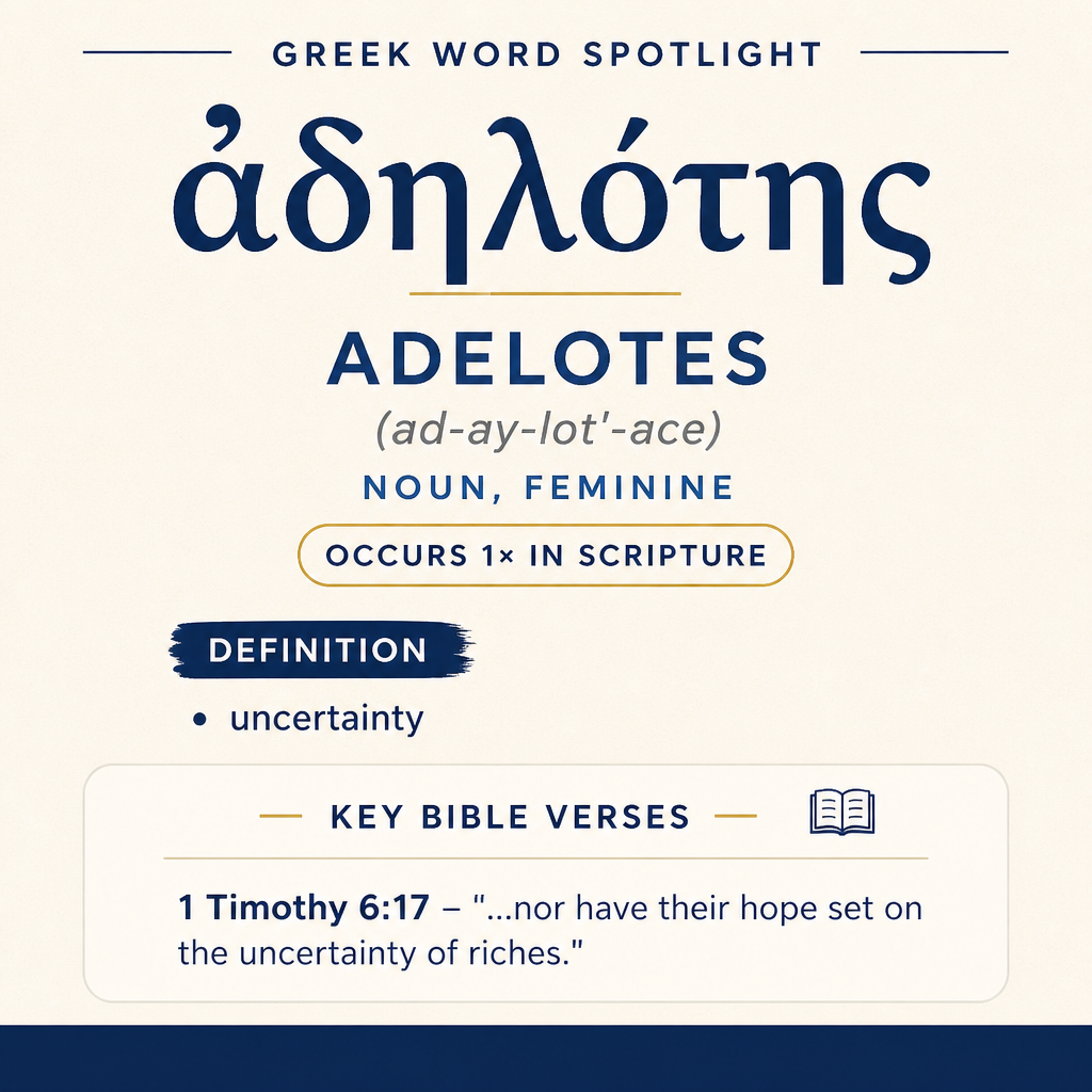 Exploring the Meaning of Adelotes in Greek statistics