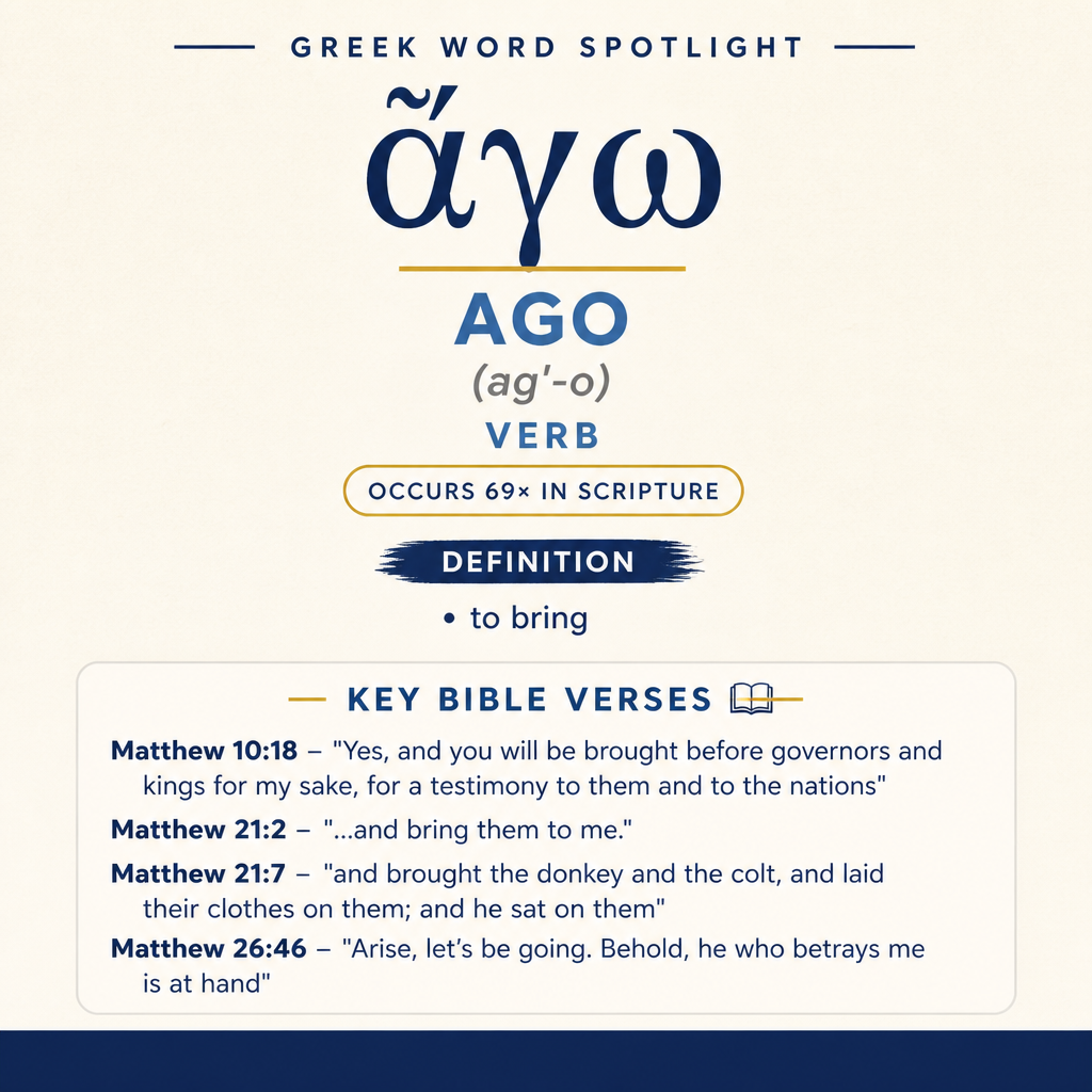 Exploring the Meaning of Ago in Greek statistics