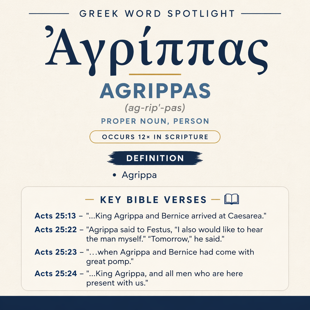 Exploring the Meaning of Agrippas in Greek statistics
