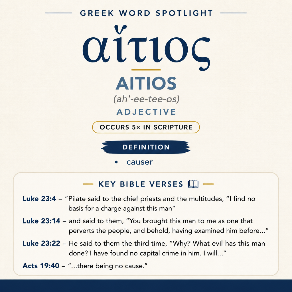 Exploring the Meaning of Aitios in Greek statistics