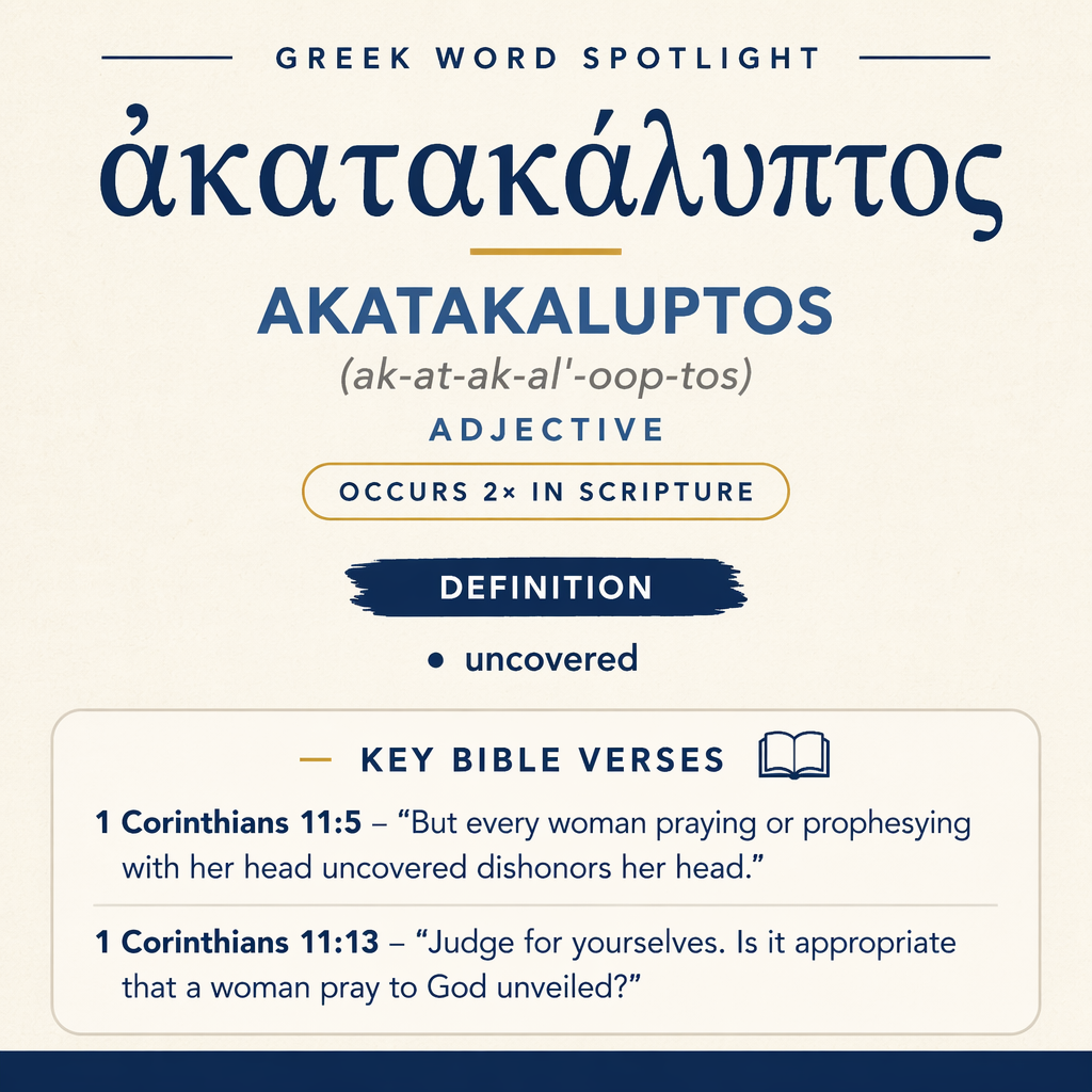 Exploring the Meaning of Akatakaluptos in Greek statistics