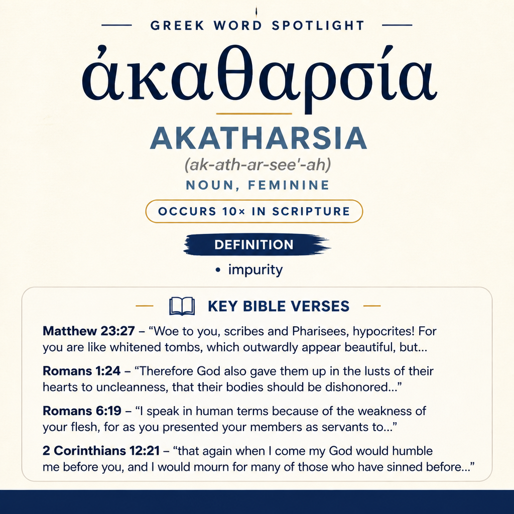 Exploring the Meaning of Akatharsia in Greek statistics