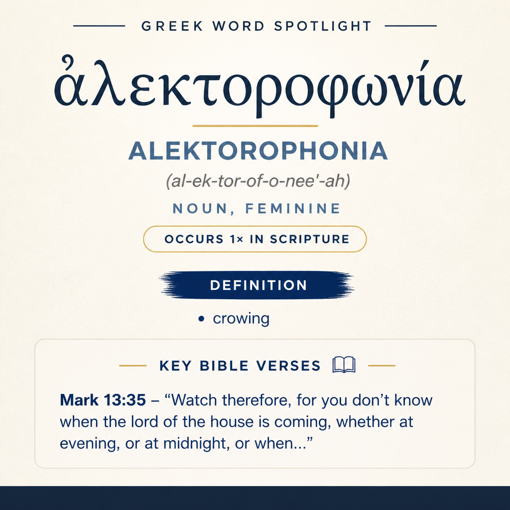 Exploring the Meaning of Alektorophonia in Greek statistics