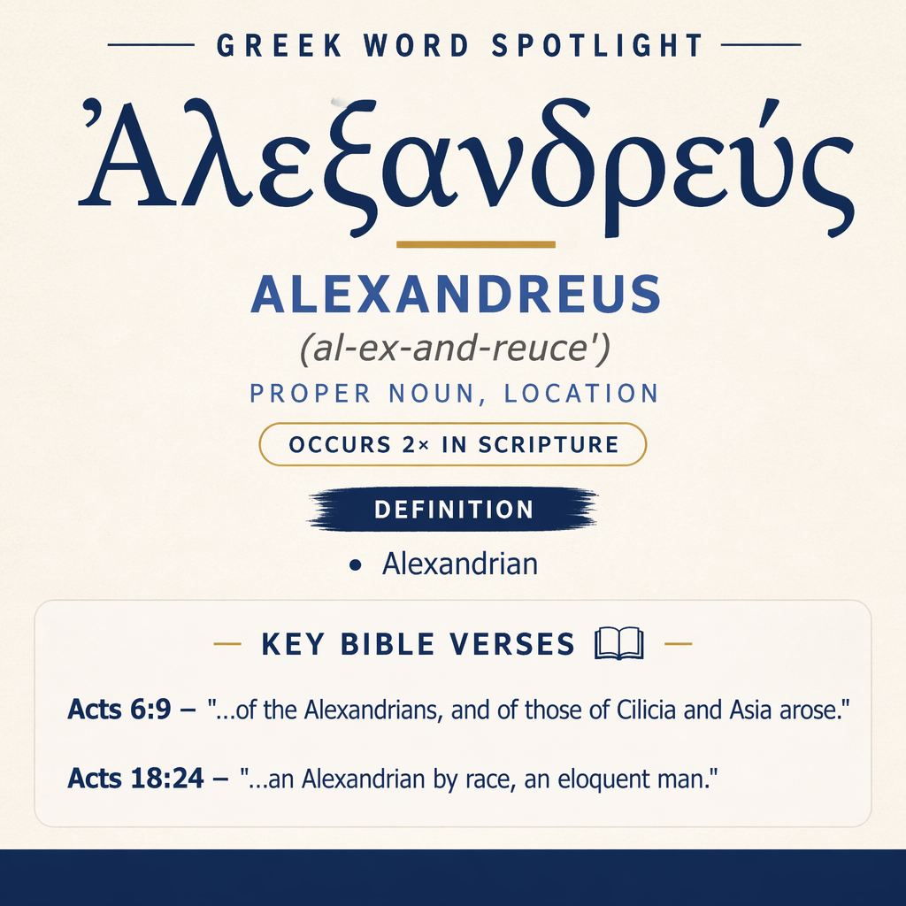 Exploring the Meaning of Alexandreus in Greek statistics