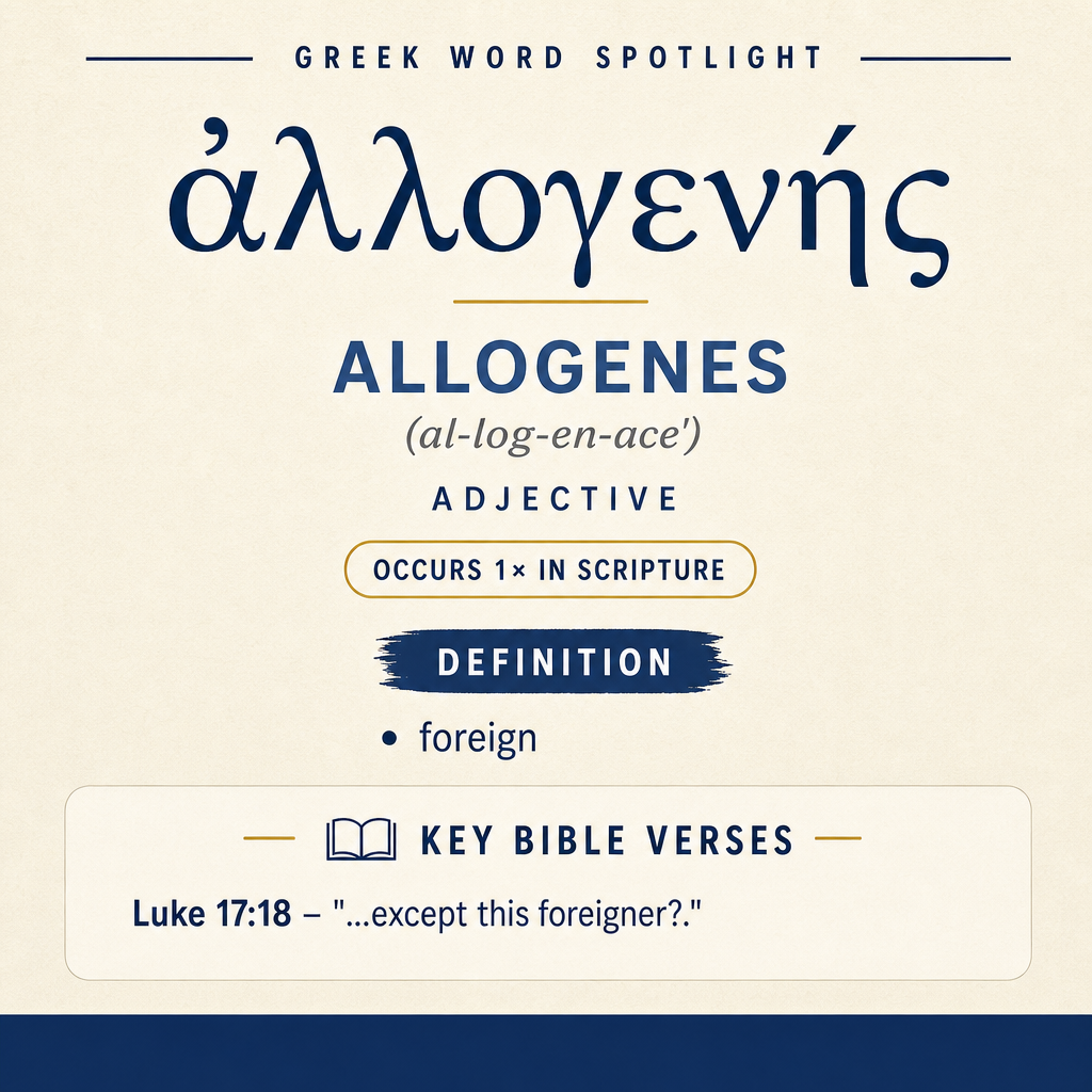 Exploring the Meaning of Allogenes in Greek statistics