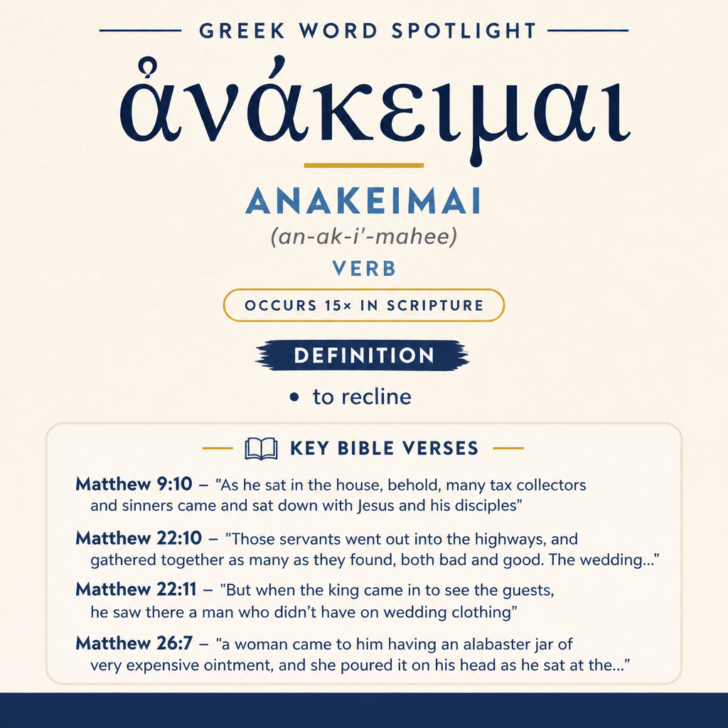 Exploring the Meaning of Anakeimai in Greek statistics