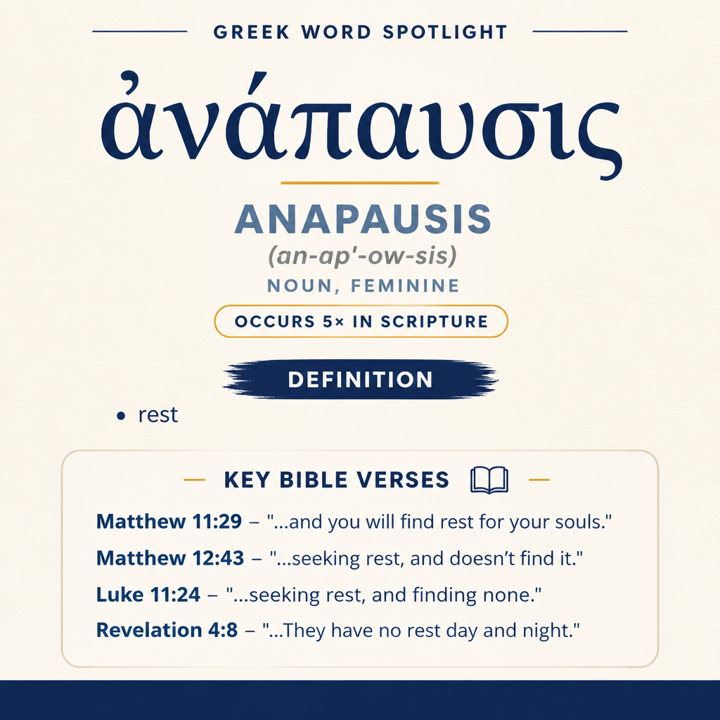 Exploring the Meaning of Anapausis in Greek statistics