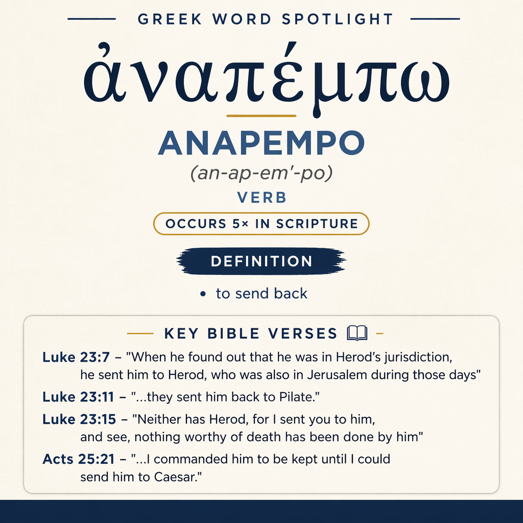 Exploring the Meaning of Anapempo in Greek statistics