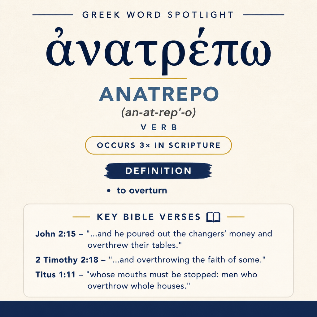 Exploring the Meaning of Anatrepo in Greek statistics