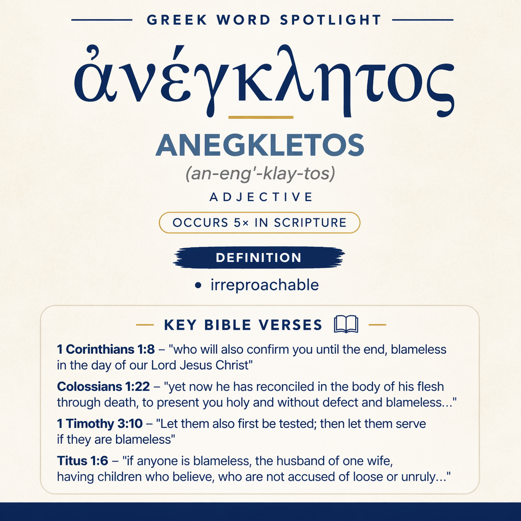 Exploring the Meaning of Anegkletos in Greek statistics
