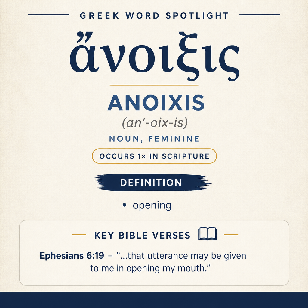 Exploring the Meaning of Anoixis in Greek statistics