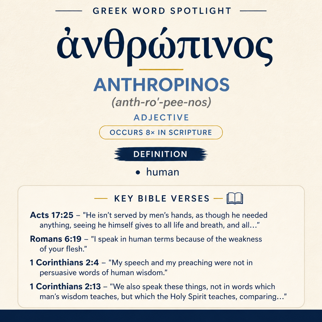 Exploring the Meaning of Anthropinos in Greek statistics