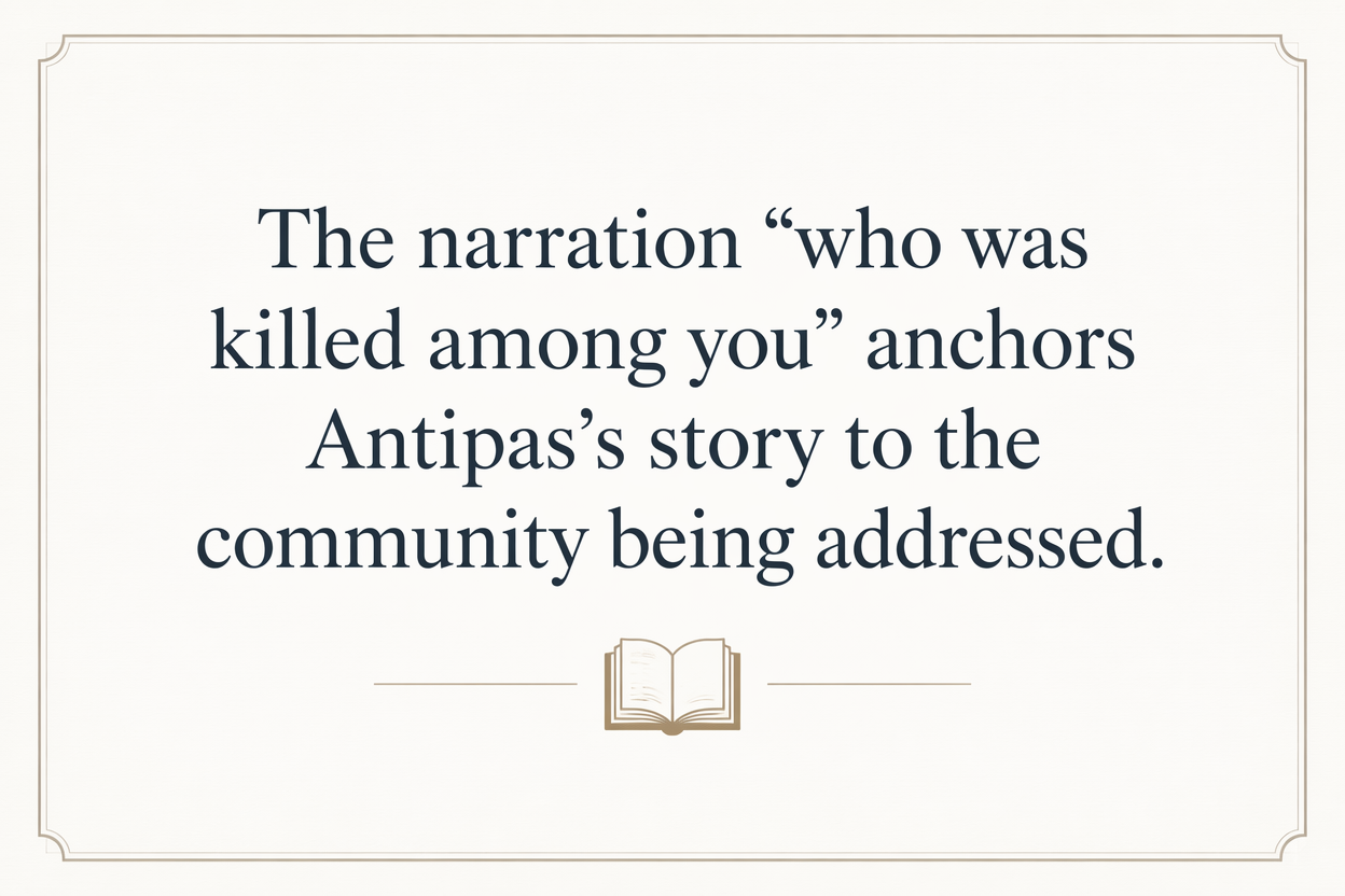 Key insight about Exploring the Meaning of Antipas in Greek