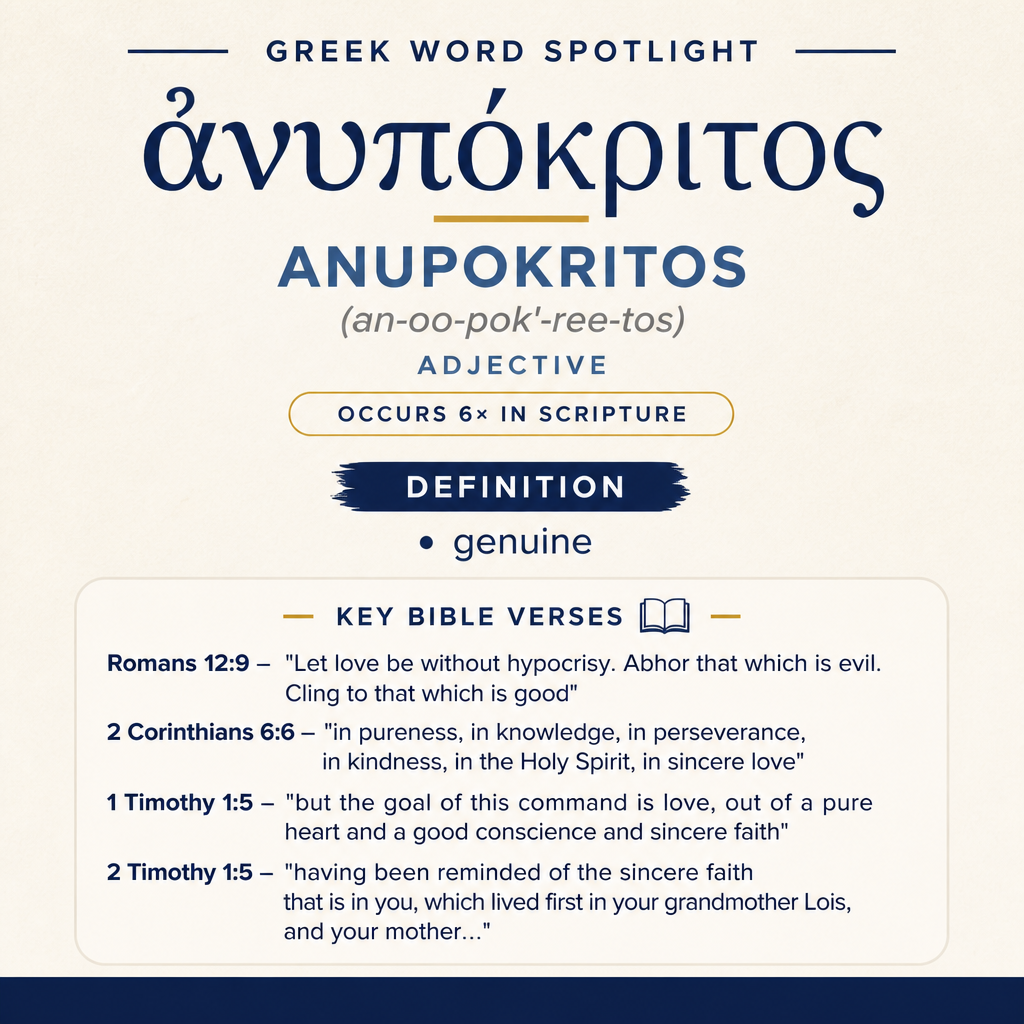 Exploring the Meaning of Anupokritos in Greek statistics