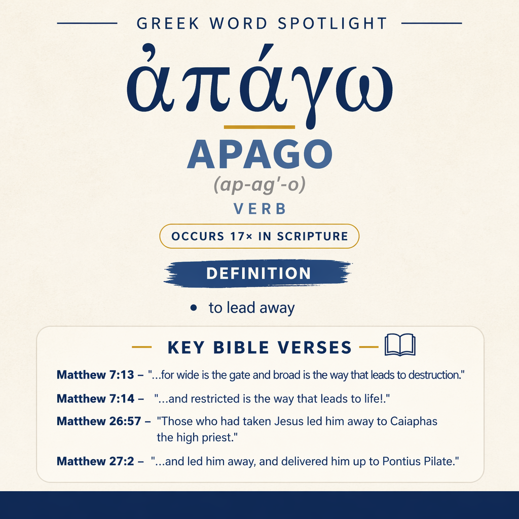 Exploring the Meaning of Apago in Greek statistics