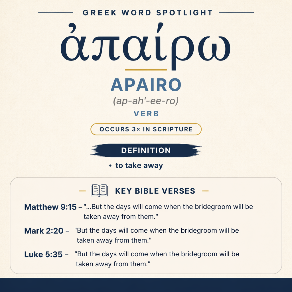 Exploring the Meaning of Apairo in Greek statistics