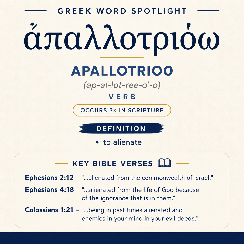 Exploring the Meaning of Apallotrioo in Greek statistics