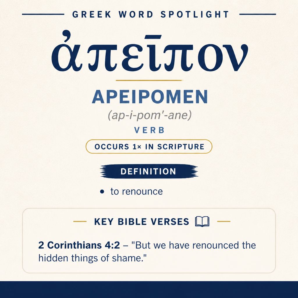 Exploring the Meaning of Apeipomen in Greek statistics
