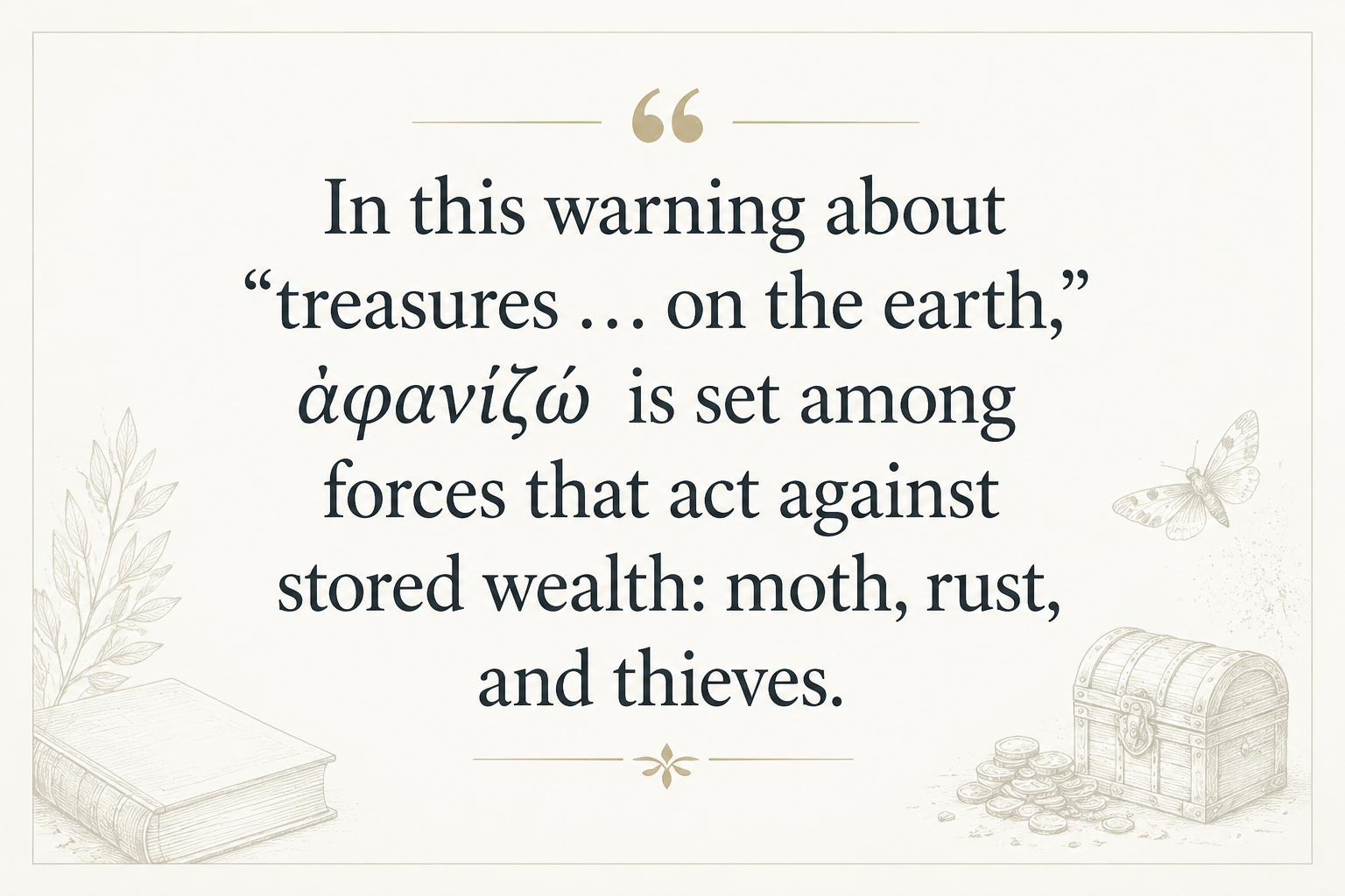 Key insight about Exploring the Meaning of Aphanizo in Greek