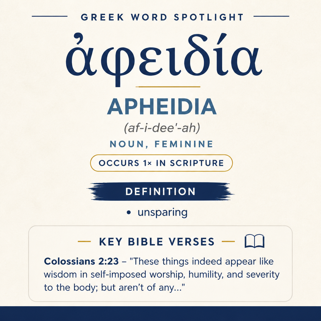 Exploring the Meaning of Apheidia in Greek statistics