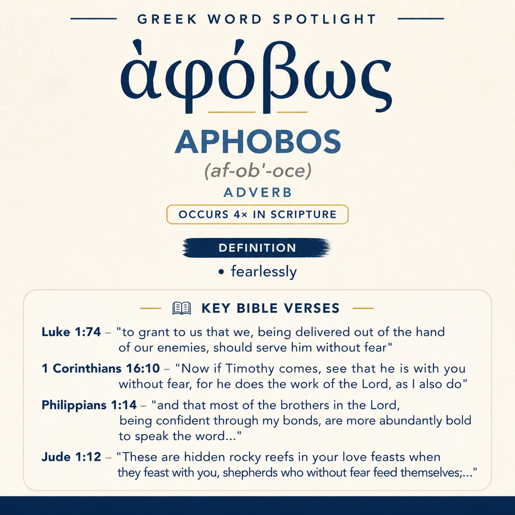Exploring the Meaning of Aphobos in Greek statistics