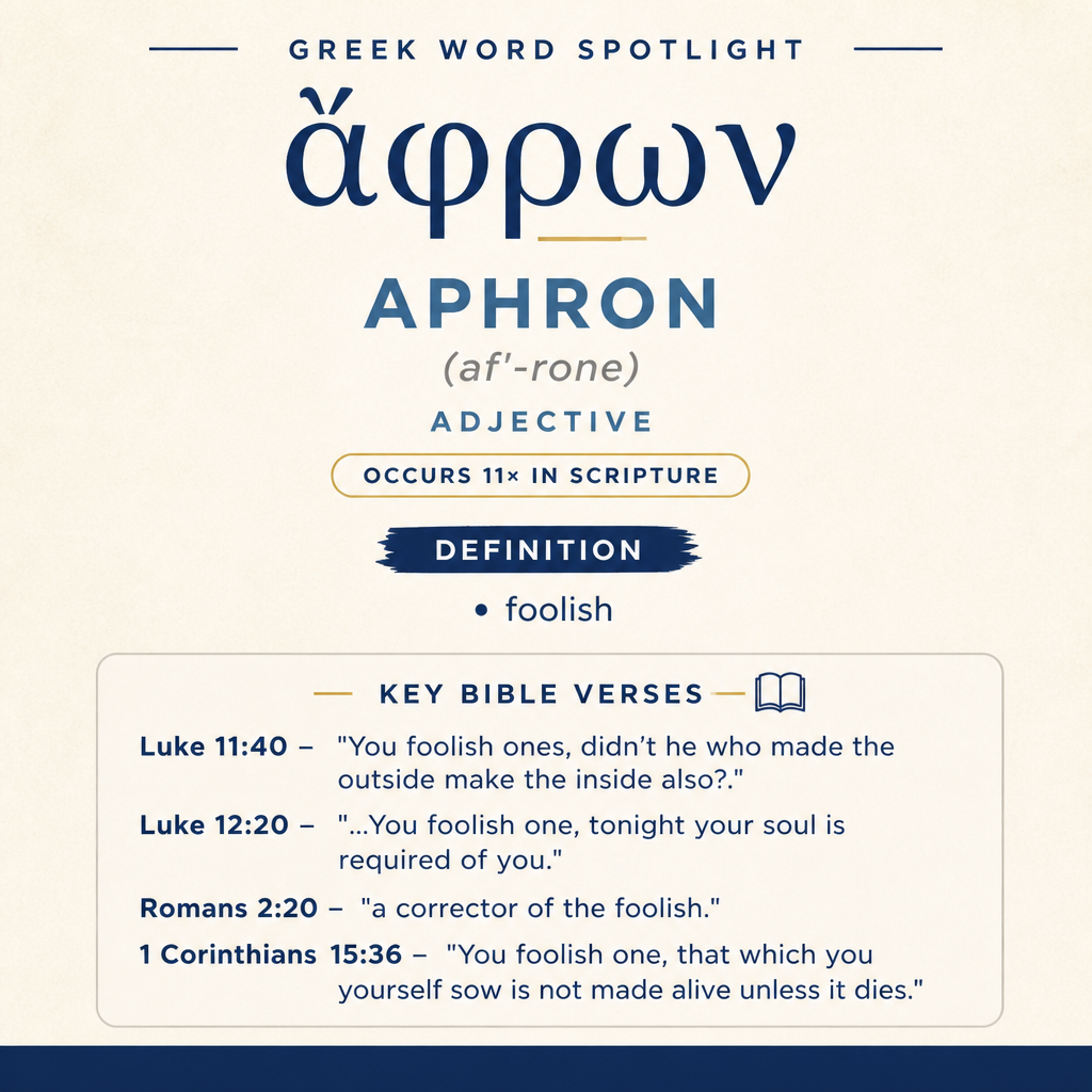 Exploring the Meaning of Aphron in Greek statistics