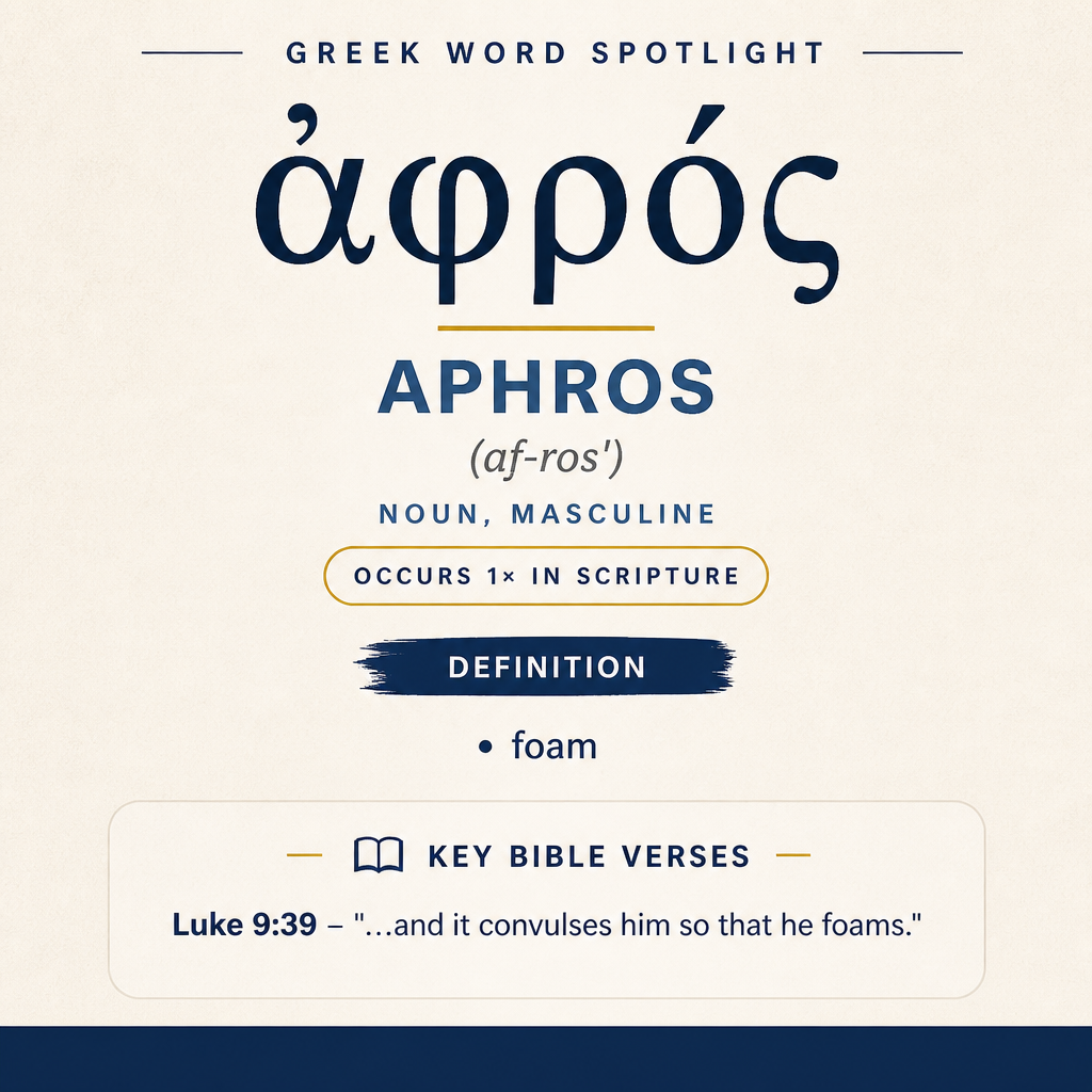 Exploring the Meaning of Aphros in Greek statistics