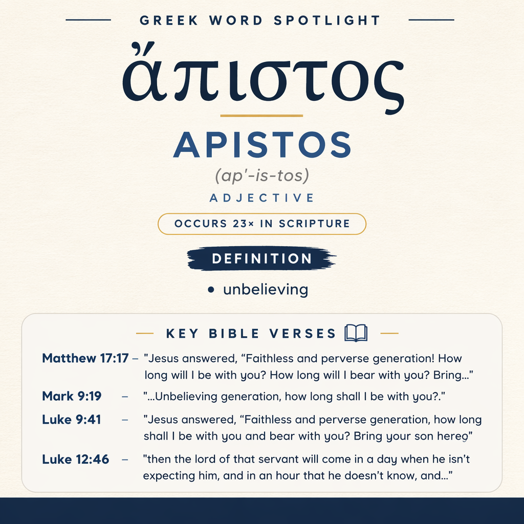 Exploring the Meaning of Apistos in Greek statistics