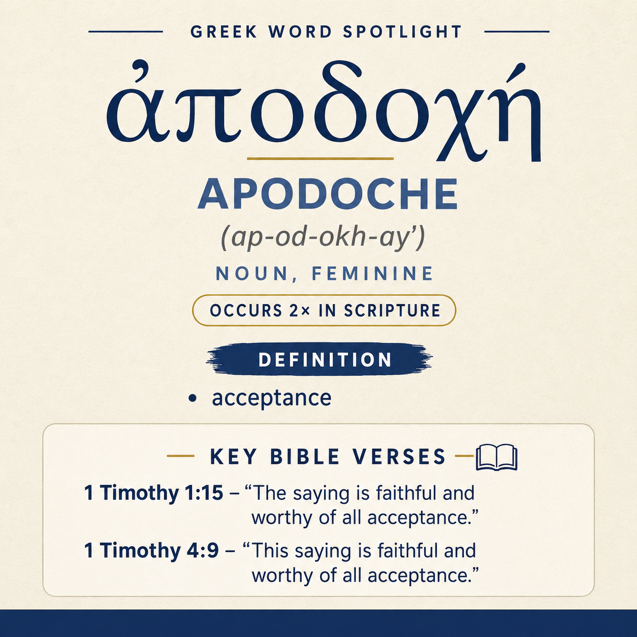 Exploring the Meaning of Apodoche in Greek statistics