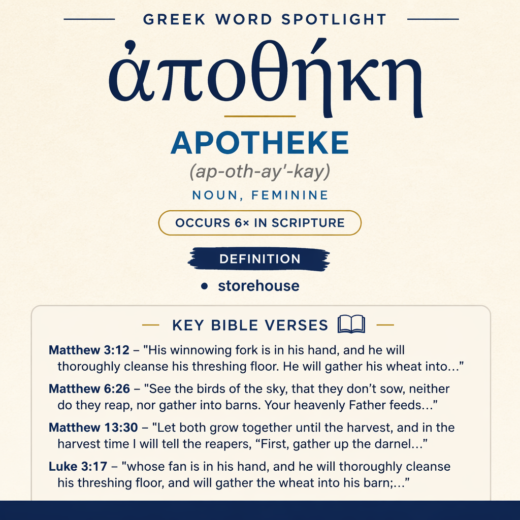 Exploring the Meaning of Apotheke in Greek statistics