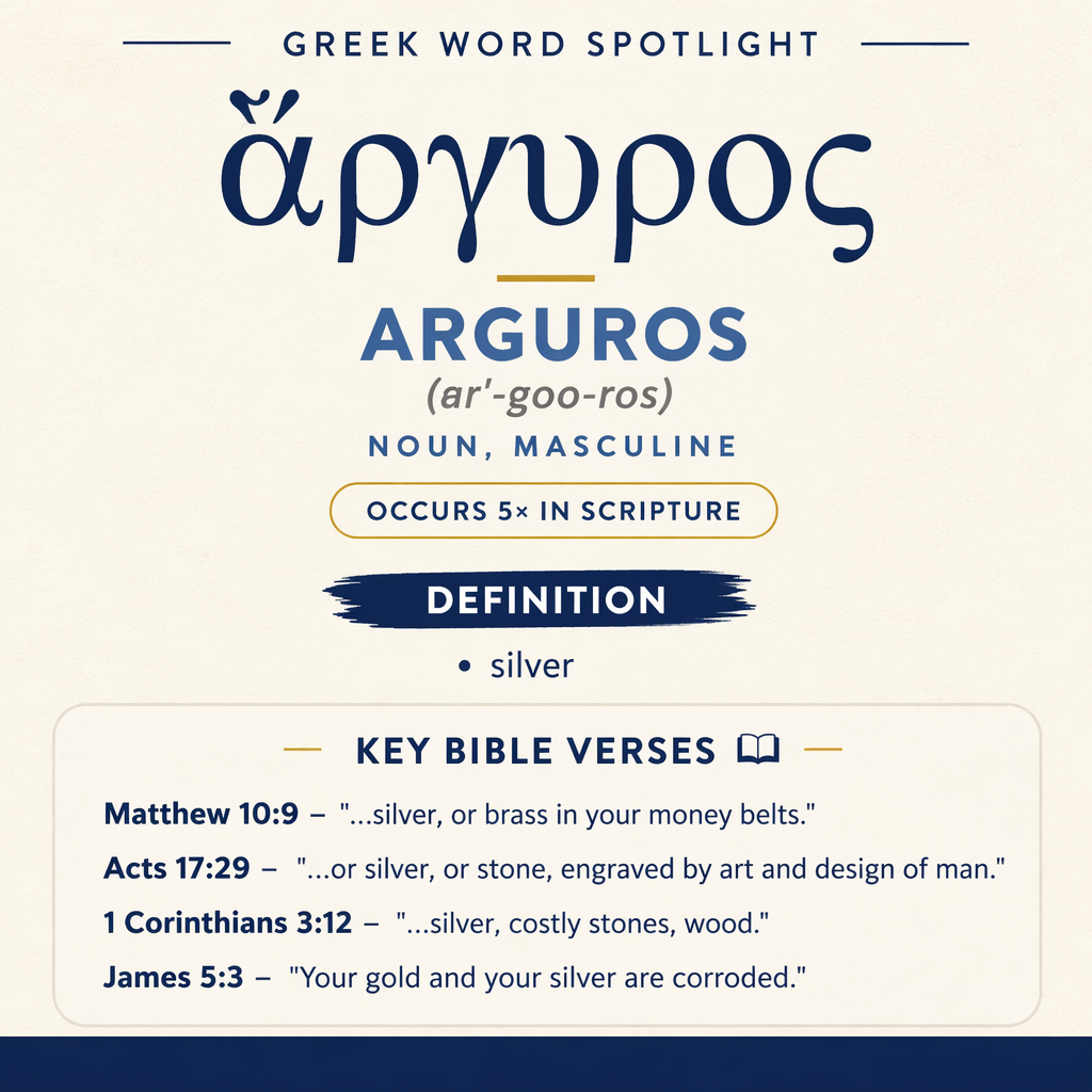 Exploring the Meaning of Arguros in Greek statistics