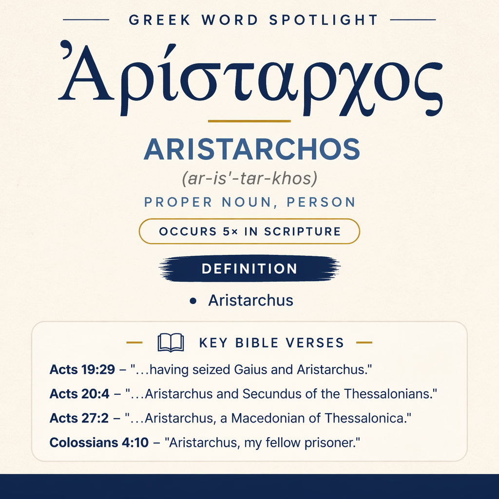 Exploring the Meaning of Aristarchos in Greek statistics