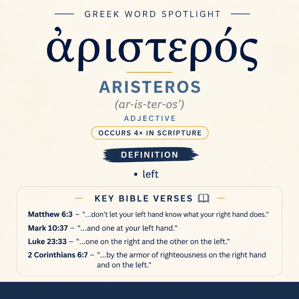 Exploring the Meaning of Aristeros in Greek statistics