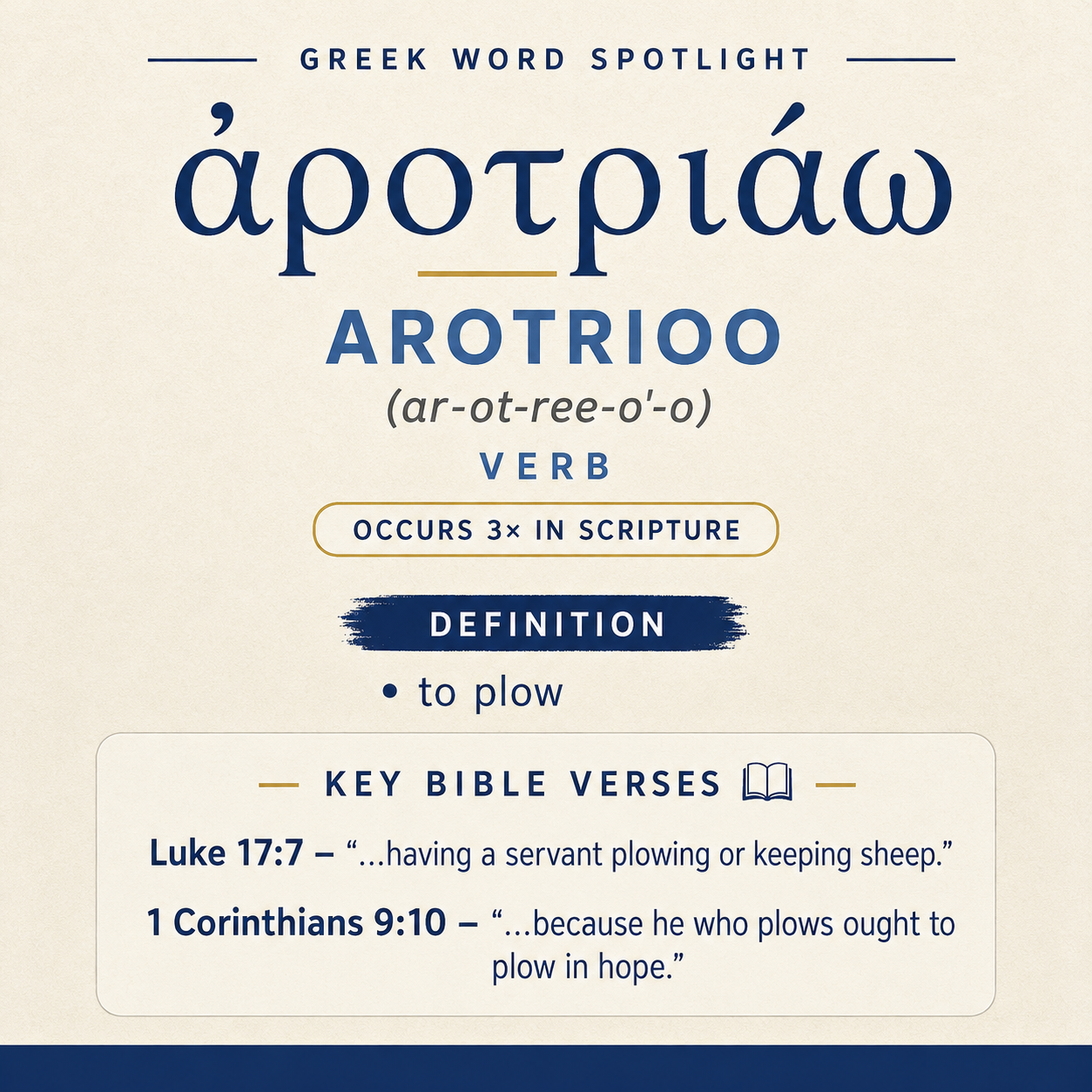 Exploring the Meaning of Arotrioo in Greek statistics