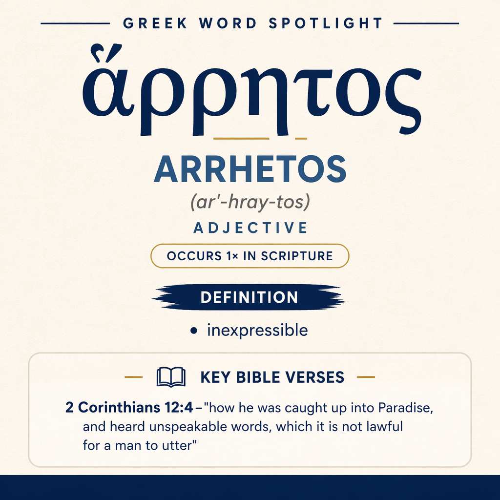 Exploring the Meaning of Arrhetos in Greek statistics