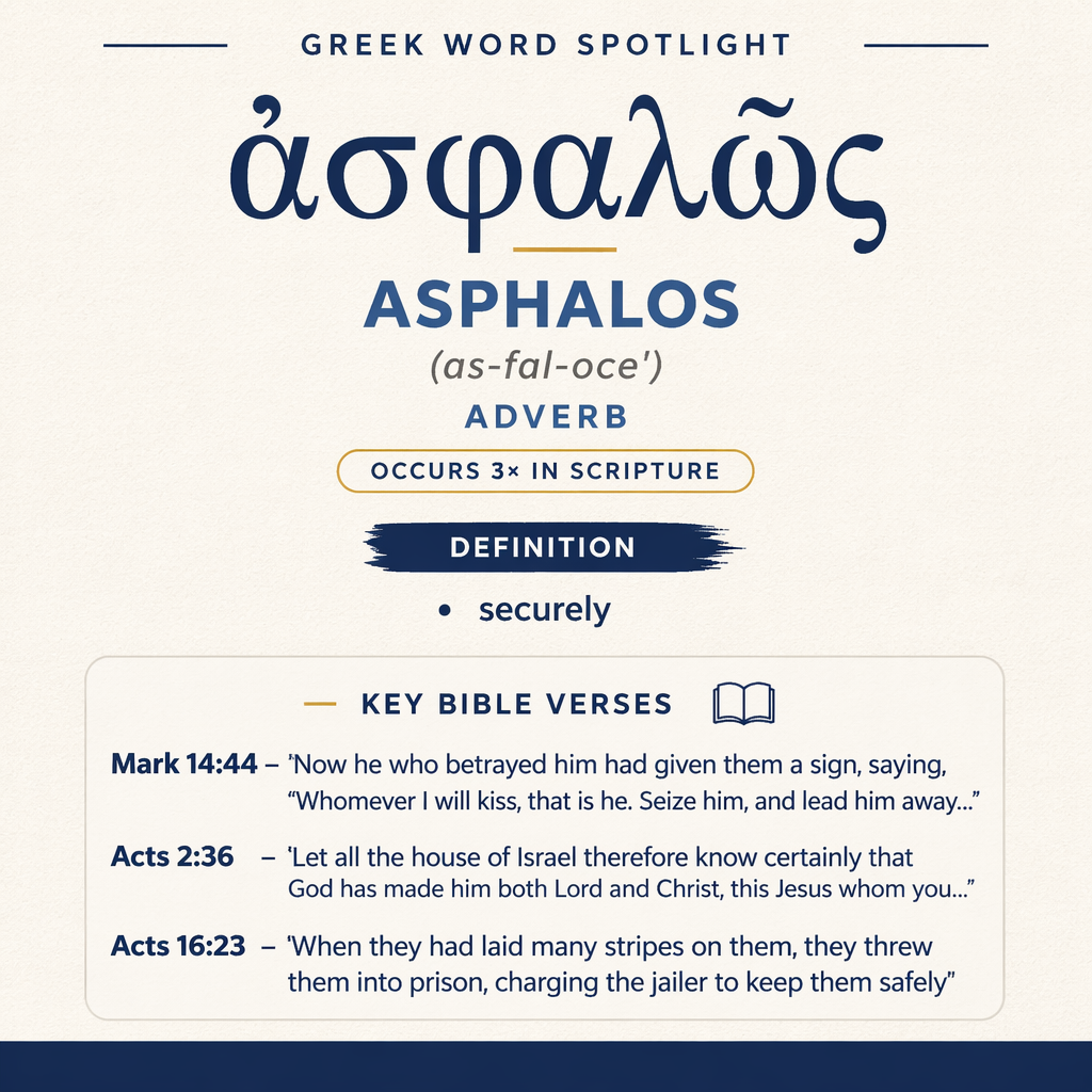 Exploring the Meaning of Asphalos in Greek statistics