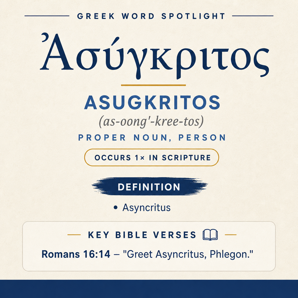 Exploring the Meaning of Asugkritos in Greek statistics