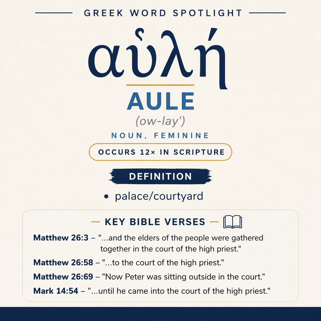 Exploring the Meaning of Aule in Greek statistics