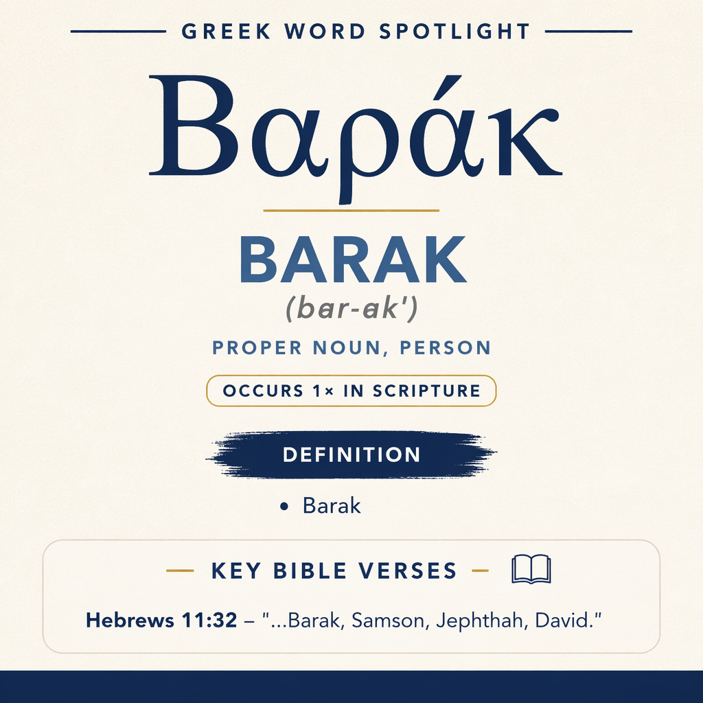 Exploring the Meaning of Barak in Greek statistics