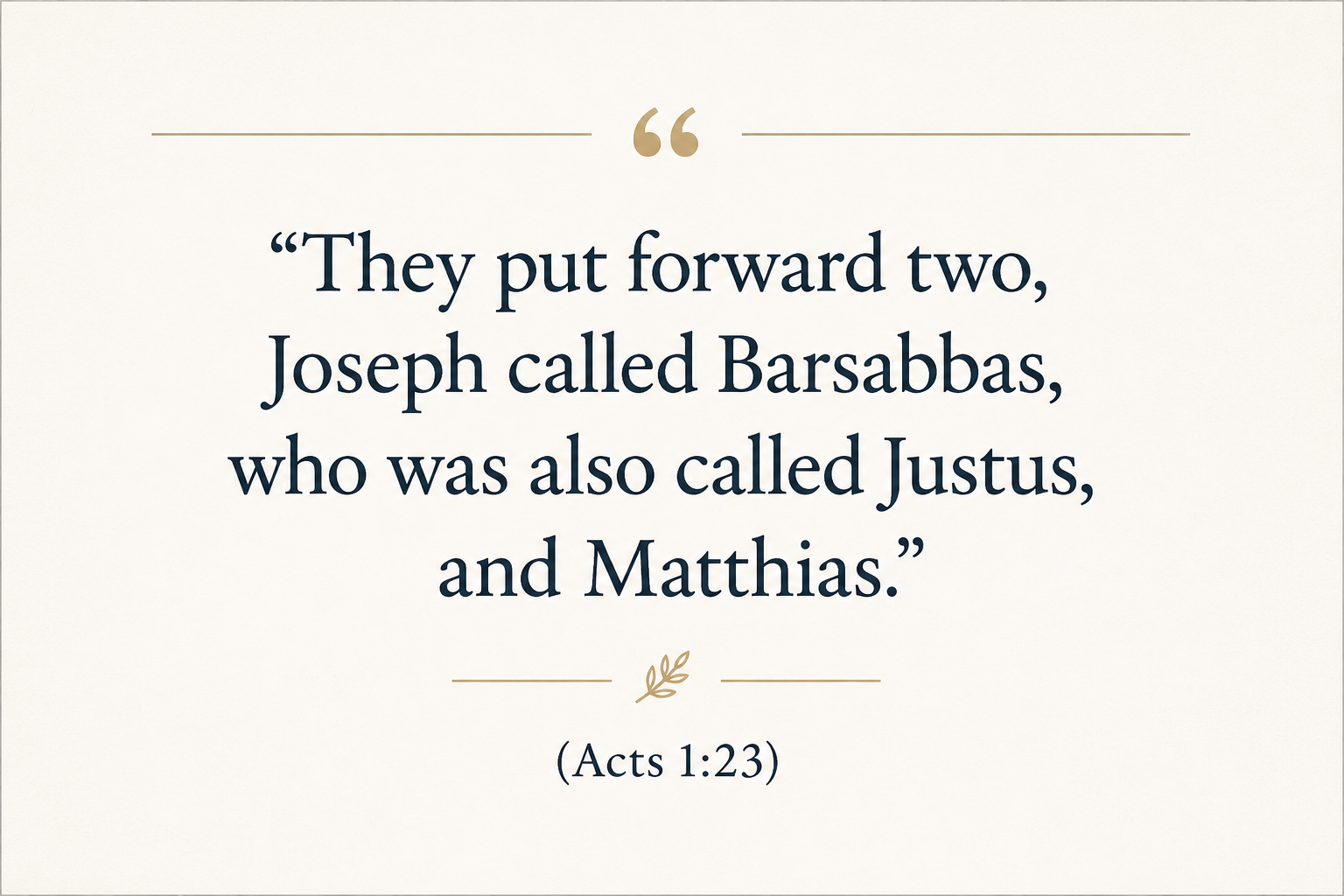 Key insight about Exploring the Meaning of Barsabas in Greek