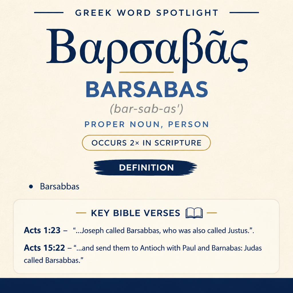 Exploring the Meaning of Barsabas in Greek statistics